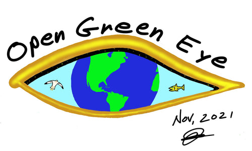 Open Green Eye